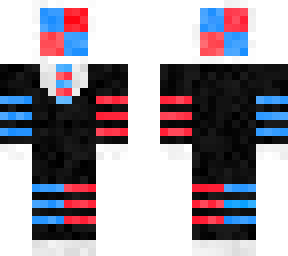 my character with red and blue