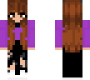not sure tbh girl with purple