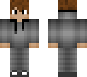 plain grey hoodie (hood down)