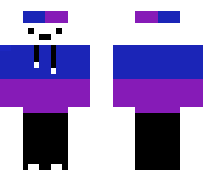 purple + blue skin
