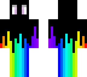 rainbow on black