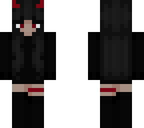 red egirl with horns
