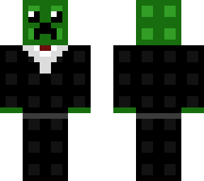 square creeper in a suit