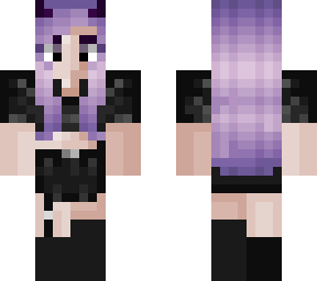 ~.* purple demon girl <3 *.~