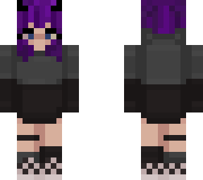 Girl Short Hair Hoodie Minecraft Skins
