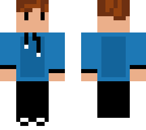 blue hoodie boy