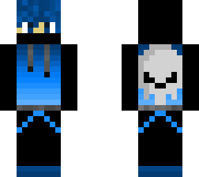 blue skull boy