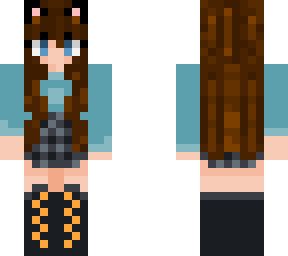 brown hair cat girl <3