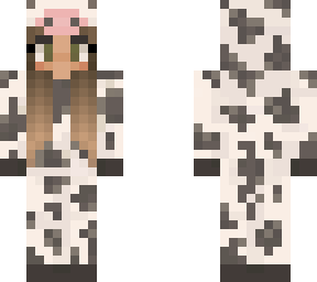 cow onesie with my hair