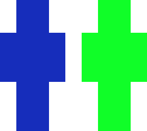 green and blue screen