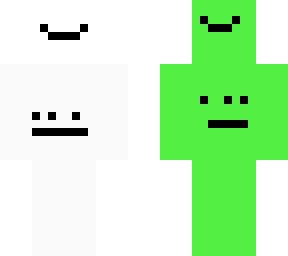 green and white