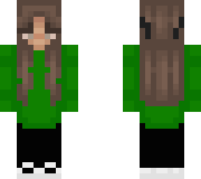 green sweater egirl