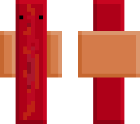 hot dog man with ketchup