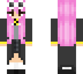 hufflepuff with pink hair