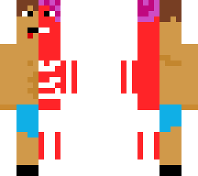 inside and outside of a man (half half)