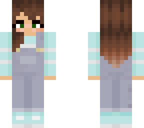 light blue salopette