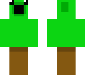 peashooter in a pot (front facing eyes)
