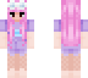 pink hair girl with glasses (recolored hair)