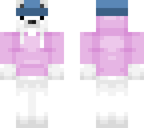 polar bear with hoodie and lukaip hat 2