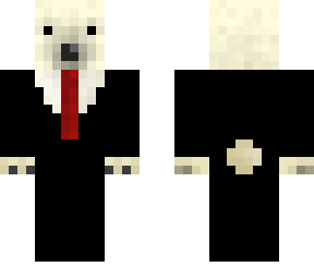 polar bear with suit