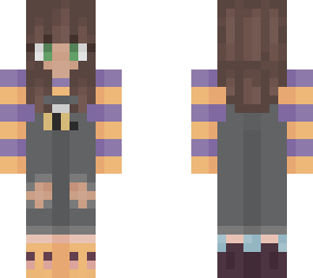 purple & yellow bee overalls