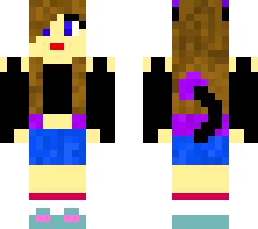 purple ultima with socks, tail, ears