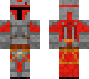 red mandolorian armor