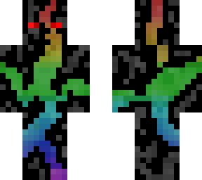 shadow rainbow steve with darkness (edited from craftymakesskins)