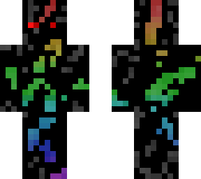 shadow rainbow steve with darkness edited (edited from craftymakesskins)