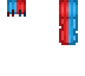 split red and blue hair base (hb)