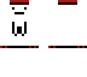 black, white, red