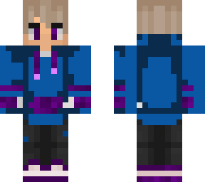 blue & purple hoodie
