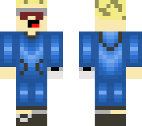 blue dude without covid-19 mask