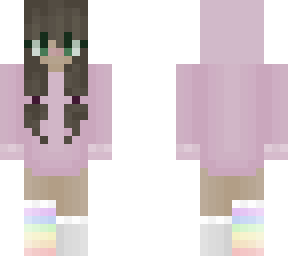 chill pink hoodie girl