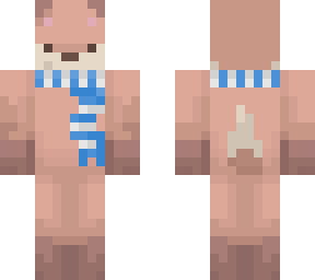 cute fox (blue scarf)