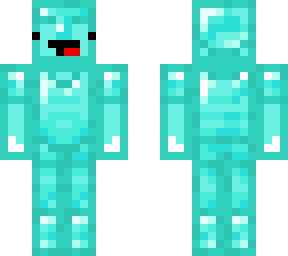 diamond man in diamond armor