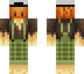 farmer bald body with hat