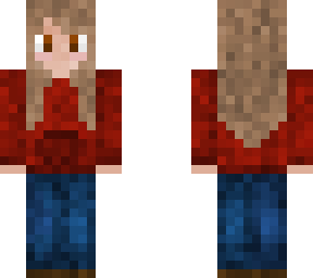 female - jeans and hoodie