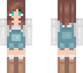 girl in overalls