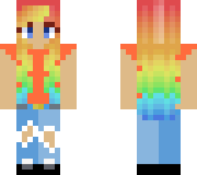 me with rainbow hair