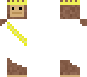 monkey in a crown and in a robe