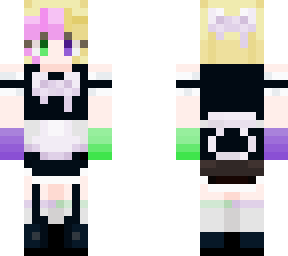 my skin slushiimationz in a maid outfit