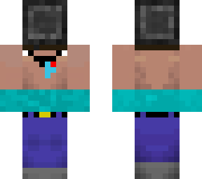 noob with netherite block