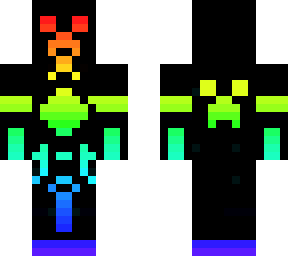 rainbow glowing creeper
