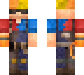 red and blue enigneer