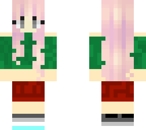 red and green girl