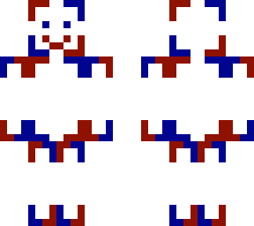 red/blue skin