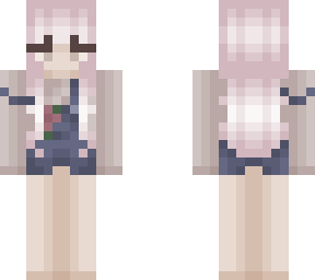 rosy pink overalls