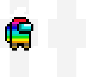 among us rainbow crewmate