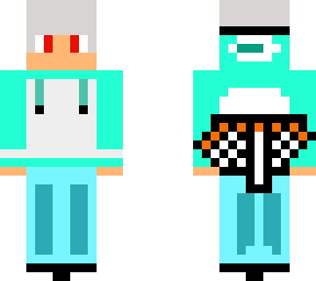azul y blanco